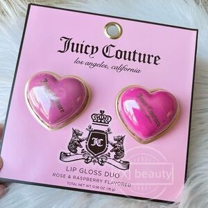 Juicy Couture Heart-Shaped Lip Gloss Duo - Rose & Raspberry
